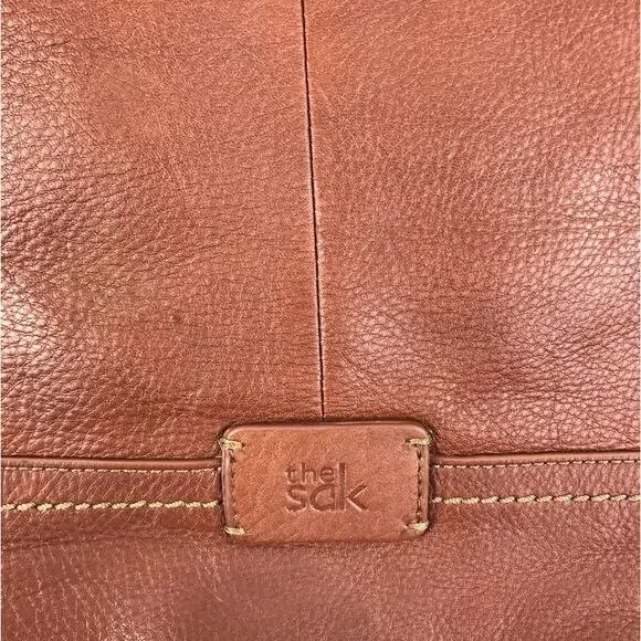 THE SAK Leather Tote Bag Brown Adjustable Office Everyday Travel Lifestyle Work - Picture 4 of 7